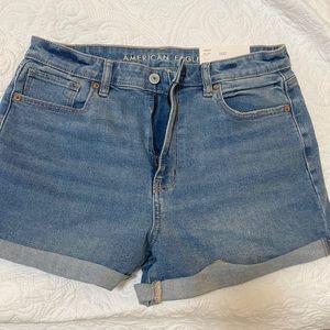American Eagle Stretch Denim Mom Shorts